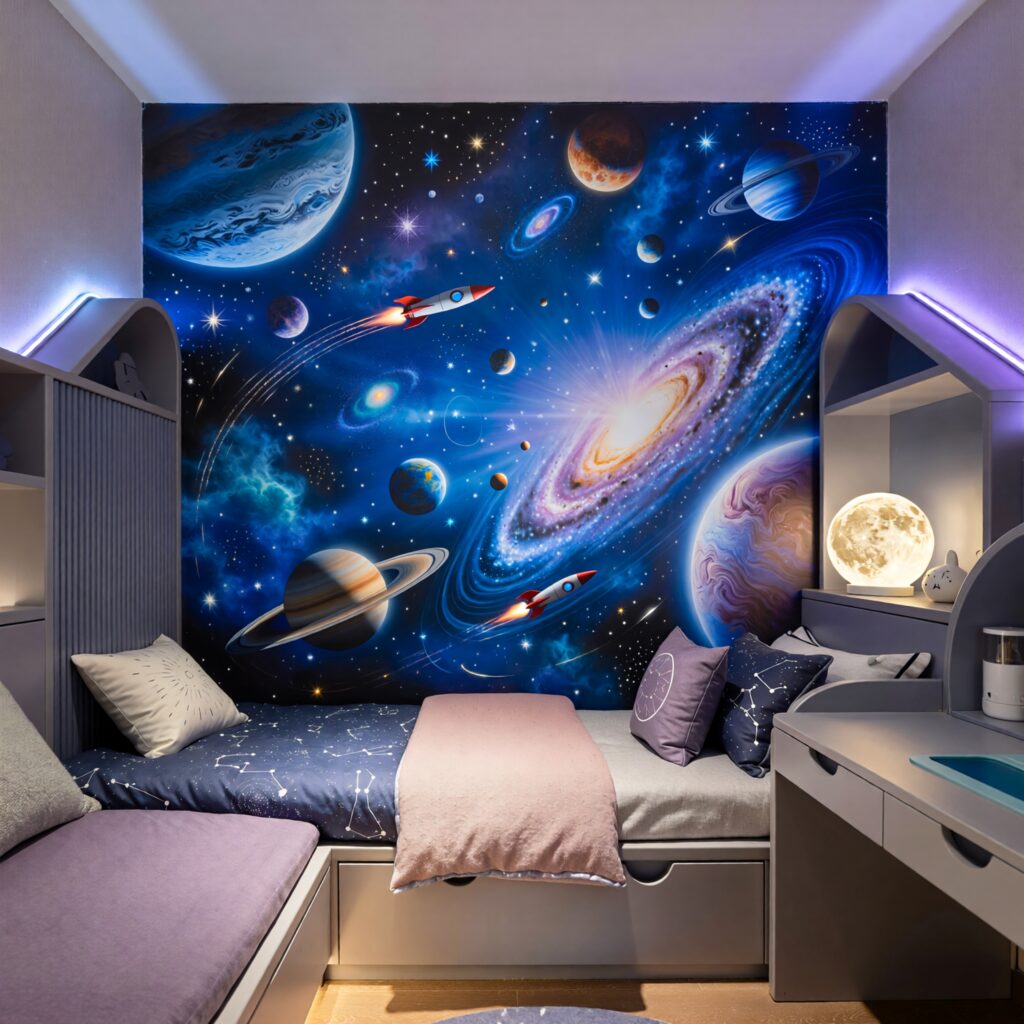 Zelf een muurschildering maken in de kinderkamer